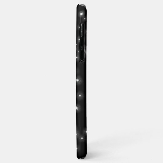 Coques Case-Mate iPhone Fusée spatiale nom de garçons noirs (Dos/Gauche)