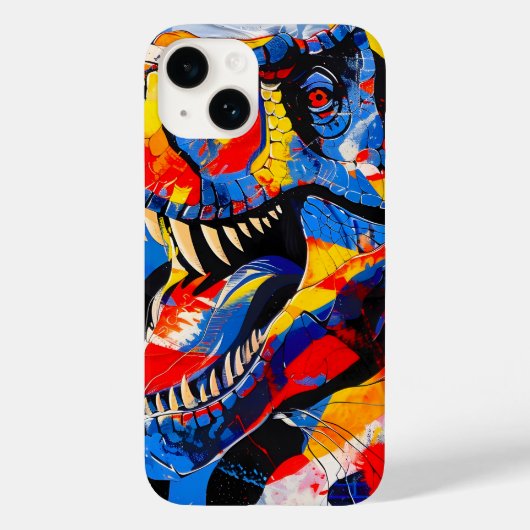 Coques Case-Mate iPhone Fusion de T-rex Dinosaur sauvage (Verso)