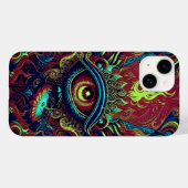 Coques Case-Mate iPhone Fusion Spirituelle - OEil Flamant (Verso (horizontal))