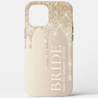 Futur épouse Gold Glitter Drip Case-Mate iPhon