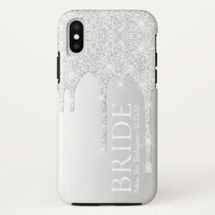 Case-Mate iPhone Case Futur épouse Mrs Silver Glitter Drip