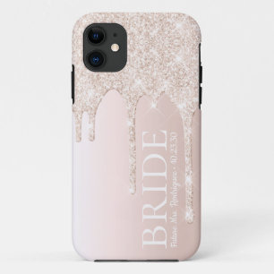 Case-Mate iPhone Case Futur Madame Mariée Rose Pailleté