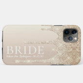 Coques Case-Mate iPhone Futur Madame Paillettes Dorées Bride (Dos (Horizontal))