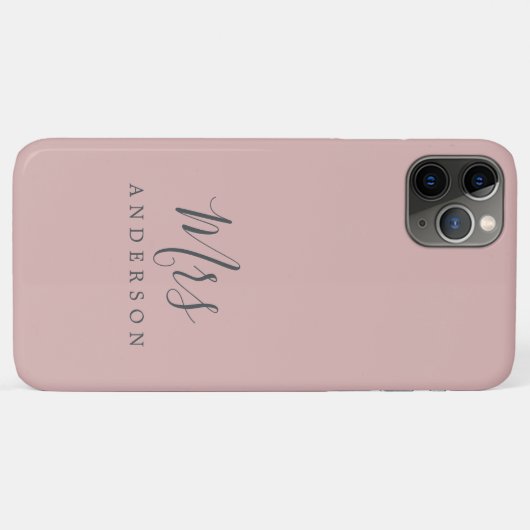 Coques Case-Mate iPhone Futur Mme Chic Script Bride Argent rose (Dos (Horizontal))