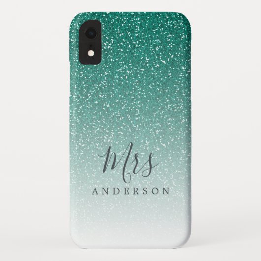 Coques Case-Mate iPhone Futur Mme Emerald Green Parties scintillant Chic S (Dos)