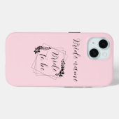 Coques Case-Mate iPhone "Futur Mme. [Nom personnalisable]" Épouse à deveni (Verso (horizontal))