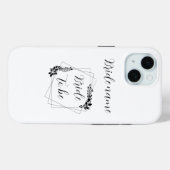 Coques Case-Mate iPhone "Futur Mme [Nom personnalisable]" Future mariée (Verso (horizontal))