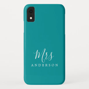 Case-Mate iPhone Case Futur Mme Vibrant Green Chic Script Bride