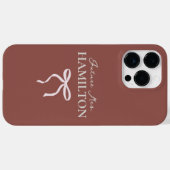Coques Case-Mate iPhone Future Mme | Écriture Élégante Personnalisée Futur (Verso (horizontal))