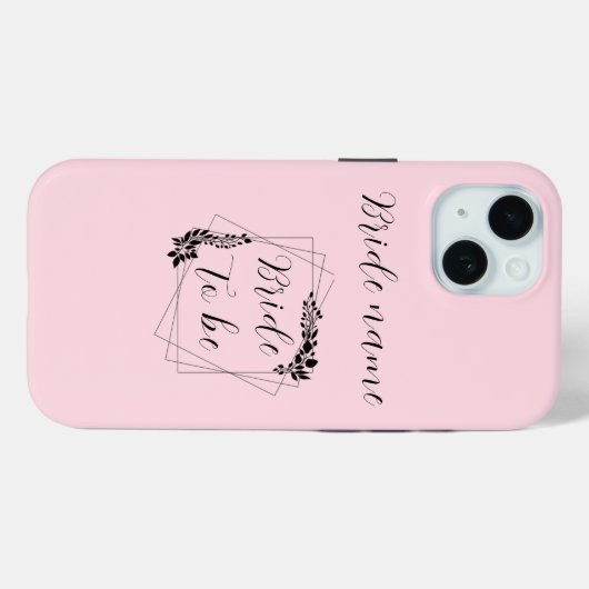 Coques Case-Mate iPhone "Future Mme [Nom personnalisable]" Future mariée (Verso (horizontal))