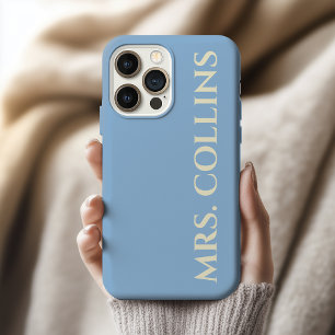 Coque iPhone 15 Pro Max Future Mrs Custom Baby Blue Enterrement de Vie d