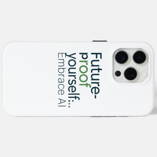Coques Case-Mate iPhone Future-Proof AI Case – Embrace Tech Evolution (Verso (horizontal))