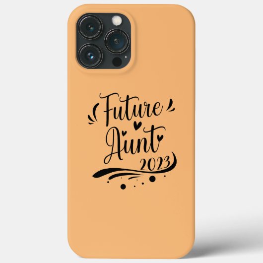 Coques Case-Mate iPhone Future tante 2023 Annonce de grossesse 2023 (Verso)