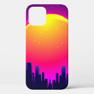 Case-Mate iPhone Case Futurisme rétro. illustration d'onde de synthétise