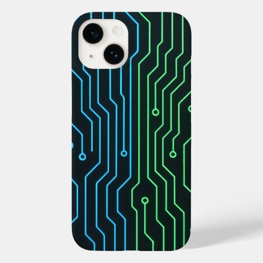 Coques Case-Mate iPhone Futuristic Neon Circuit Phone Case (Verso)