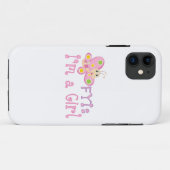 Coques Case-Mate iPhone FYI : Je suis une fille papillon (Dos (Horizontal))