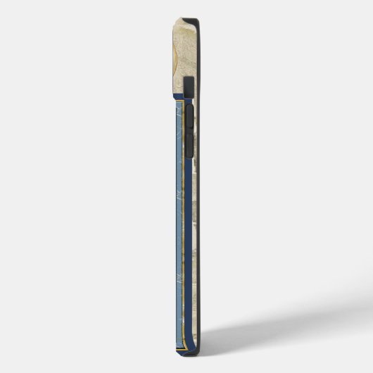 Coques Case-Mate iPhone G Bureau de création Fleur bleue (Verso / Gauche)