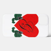 Coques Case-Mate iPhone G dans un coeur ( personnalisable) (Verso (horizontal))