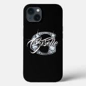 Coques Case-Mate iPhone G Faux Diamond Bling Monogramme (Verso)