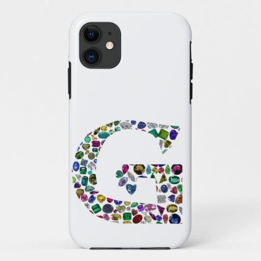 Coques Case-Mate iPhone G Initial Gemstone Design (Dos)