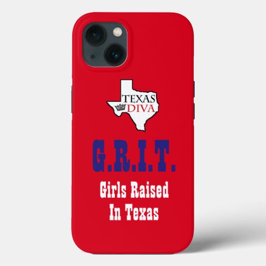 Coques Case-Mate iPhone "G.R.I.T. - Filles Élevées Au Texas" (Verso)