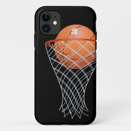 Coques Case-Mate iPhone Gagnant de basket-ball du monogramme | (Dos)