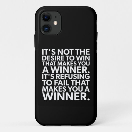 Coques Case-Mate iPhone Gagnant - Refus D'Échec - Exercice Motivationnel (Dos)