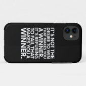 Coques Case-Mate iPhone Gagnant - Refus D'Échec - Exercice Motivationnel (Dos (Horizontal))