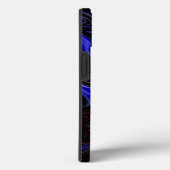 Coques Case-Mate iPhone "Galactic Swirl : Le marbre de l'espace bleu et no (Verso / Droite)