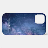 Coques Case-Mate iPhone Galaxie bleu violet (Verso (horizontal))