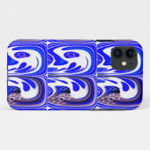 Coques Case-Mate iPhone Galaxie bleue (Dos (Horizontal))