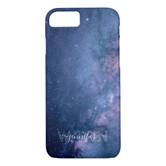 Coques Case-Mate iPhone Galaxie bleue et violette (Dos)