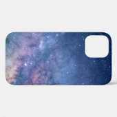 Coques Case-Mate iPhone Galaxie bleue et violette numérique (Verso (horizontal))