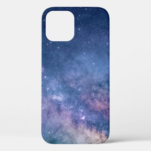 Coques Case-Mate iPhone Galaxie bleue et violette numérique (Verso)