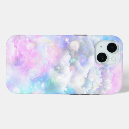 Coques Case-Mate iPhone Galaxie dans les nuages (Verso (horizontal))