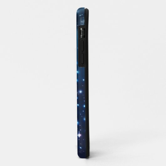 Coques Case-Mate iPhone Galaxie des étoiles dans Monogramme spatial (Dos/Gauche)