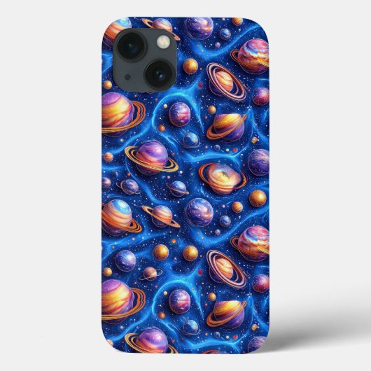 Coques Case-Mate iPhone Galaxie des planètes de lune (Verso)