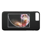 Coques Case-Mate iPhone Galaxie en spirale de Fibonacci (Dos (Horizontal))