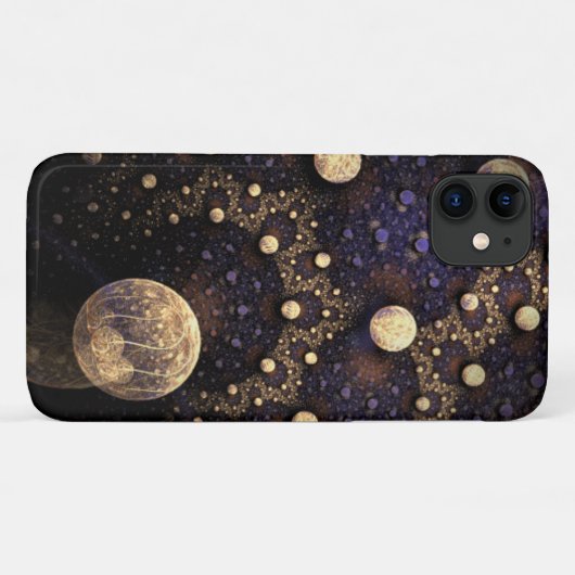 Coques Case-Mate iPhone Galaxie fractale (Dos (Horizontal))