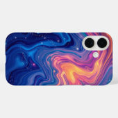 Coques Case-Mate iPhone Galaxie Liquide : Un Abstrait qui métissent (Verso (horizontal))