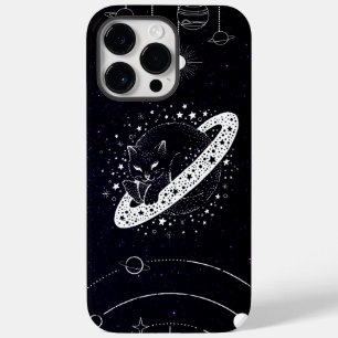 Coque Pour Pour iPhone 14 Pro Max Galaxie noire et blanche
