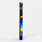 Coques Case-Mate iPhone Galaxie spirale - Art fractal (Dos/Droite)