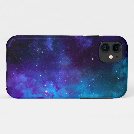 Coques Case-Mate iPhone Galaxie Turquoise violette (Dos (Horizontal))