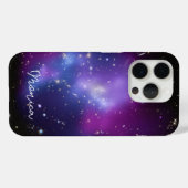 Coques Case-Mate iPhone Galaxie violette personnalisée Photo céleste (Verso (horizontal))
