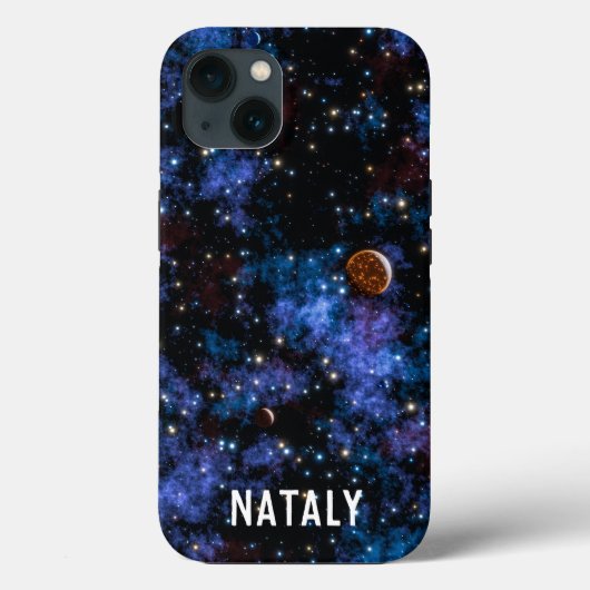 Coques Case-Mate iPhone Galaxies colorées, étoiles et planètes (Verso)