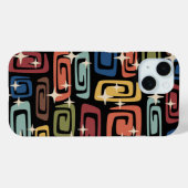 Coques Case-Mate iPhone Galaxies cosmiques modernes du milieu du siècle (Verso (horizontal))