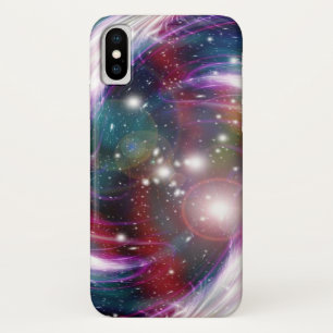 Coque iPhone X Galaxy et Orion Nebula