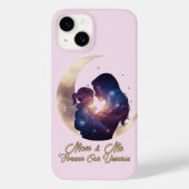 Coques Case-Mate iPhone Galaxy Mama & Child Silhouette Moon Art (Verso)