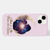 Coques Case-Mate iPhone Galaxy Mama & Child Silhouette Moon Art (Verso (horizontal))