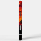 Coques Case-Mate iPhone Galeries de chevaux noirs au coucher du soleil (Verso / Droite)